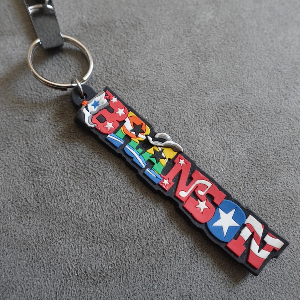 Branson Missouri Keychain Rubber Western Country Music Destination Travel
